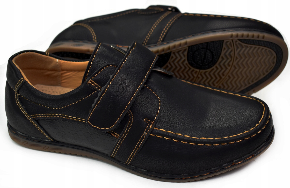 HAVER Czarne PÓŁBUTY Mokasyny Wizytowe 21 cm - 33 Kod producenta 01812