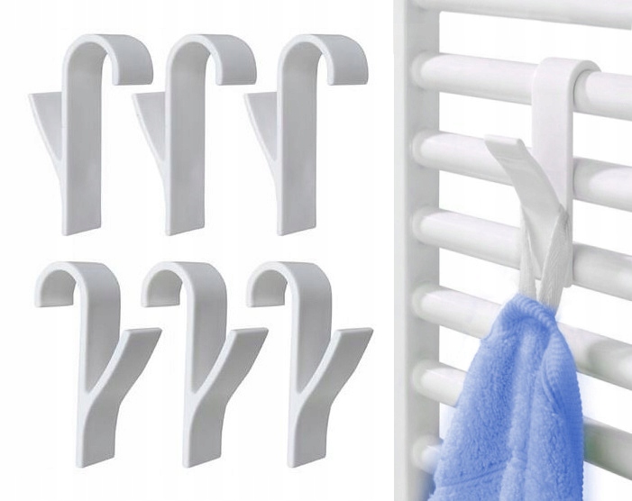 ZESTAW 6X WIESZAK NA GRZEJNIK ŁAZIENKOWY KALORYFER Rodzaj wieszak