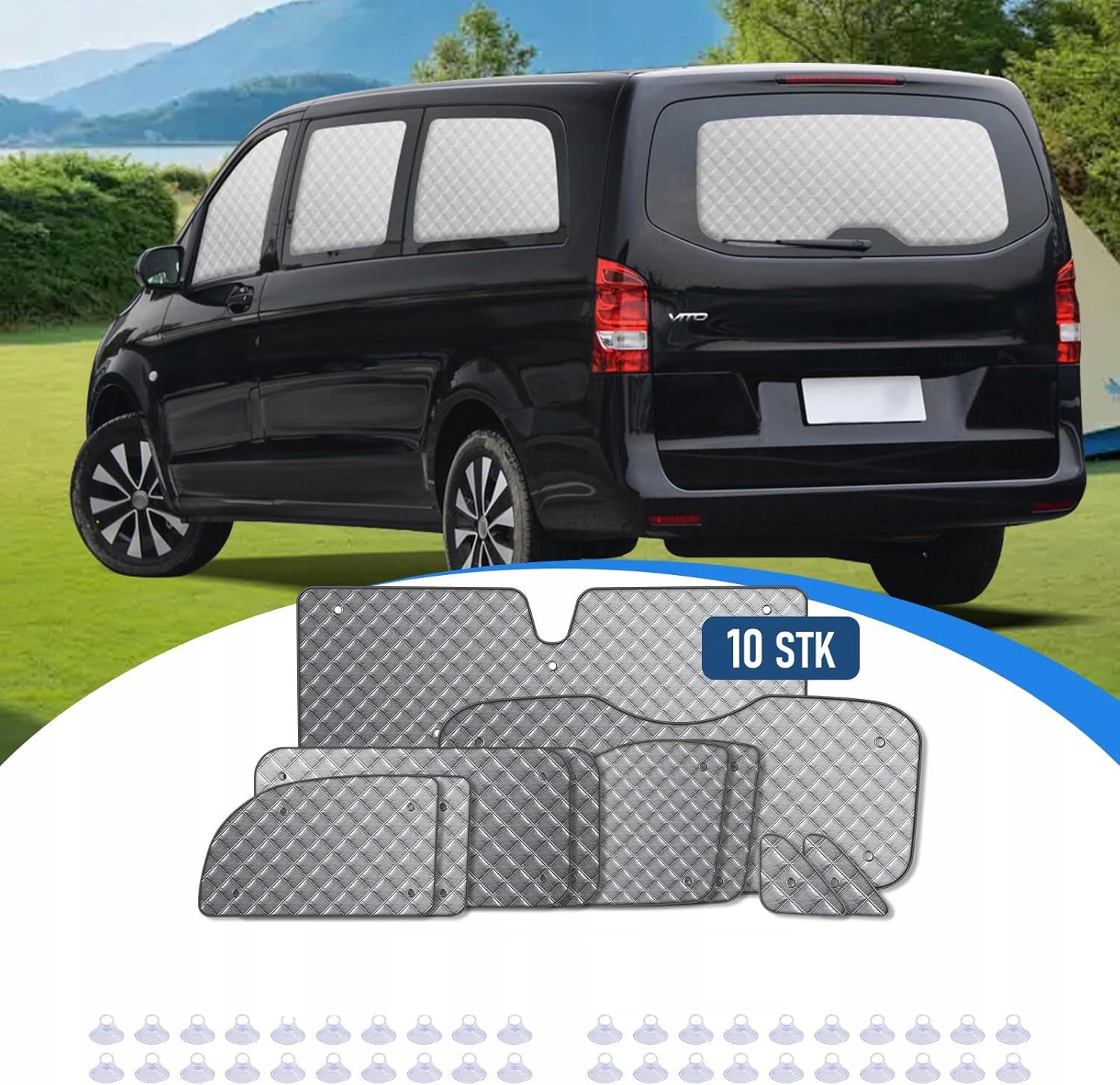 MaxAwe 10 Szt. Mat Termicznych do VITO III W447 2014-2024, Ochrona Słońca Producent inny