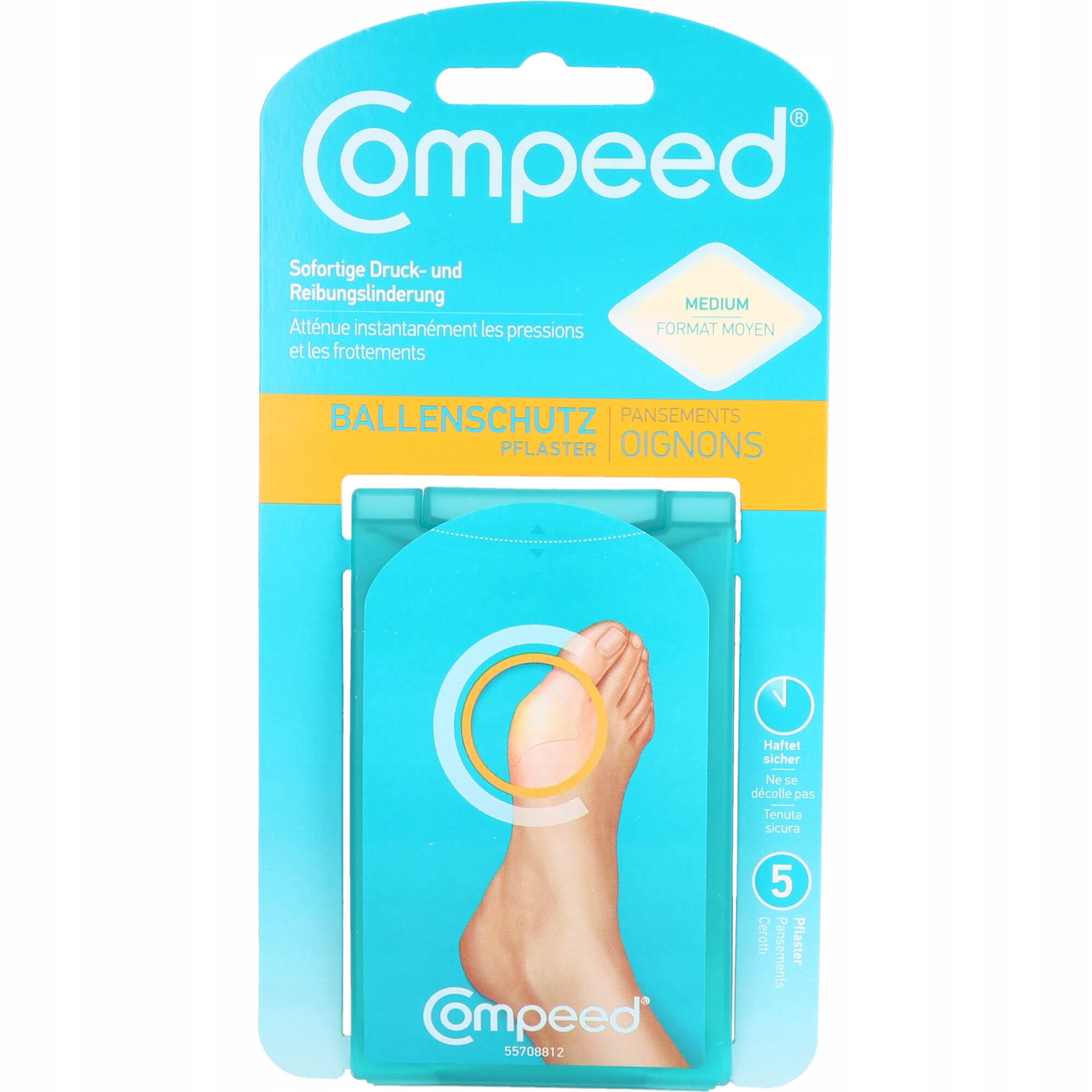 Compeed Ballenschutz Pflaster, 5 Sztuka Chodnik