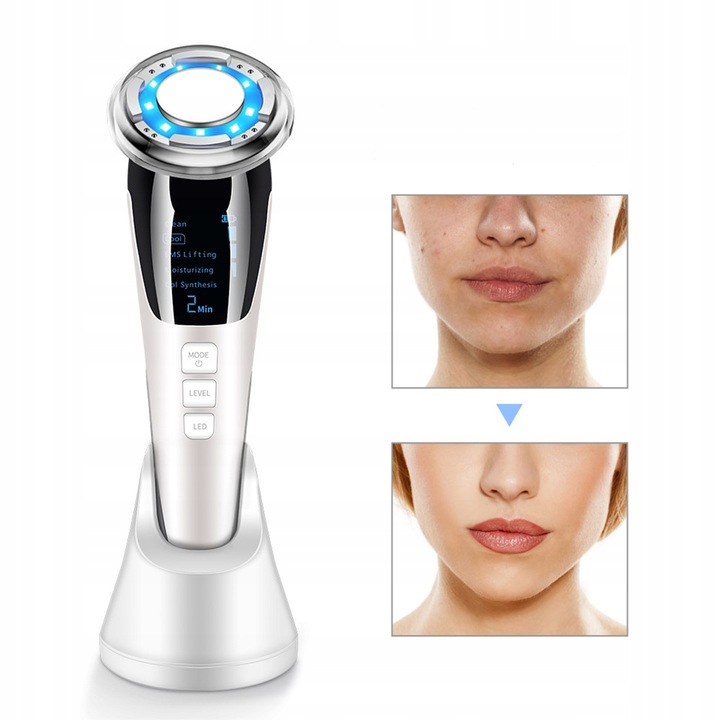 MEZOTERAPIA BEZIGŁOWA MASAŻER DO TWARZY LIFTINGU URZĄDZENIE EMS Typ stempel