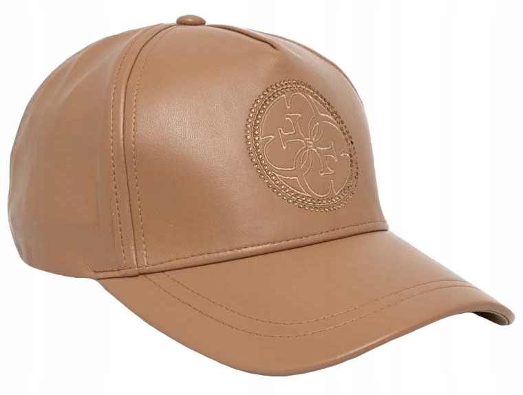 Guess Hnědá Dámská Kšiltovka Baseball Cap Módní Kožená Unisex