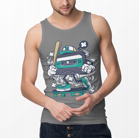 TANK TOP ANIMOWANE CASSETTE SKATER
