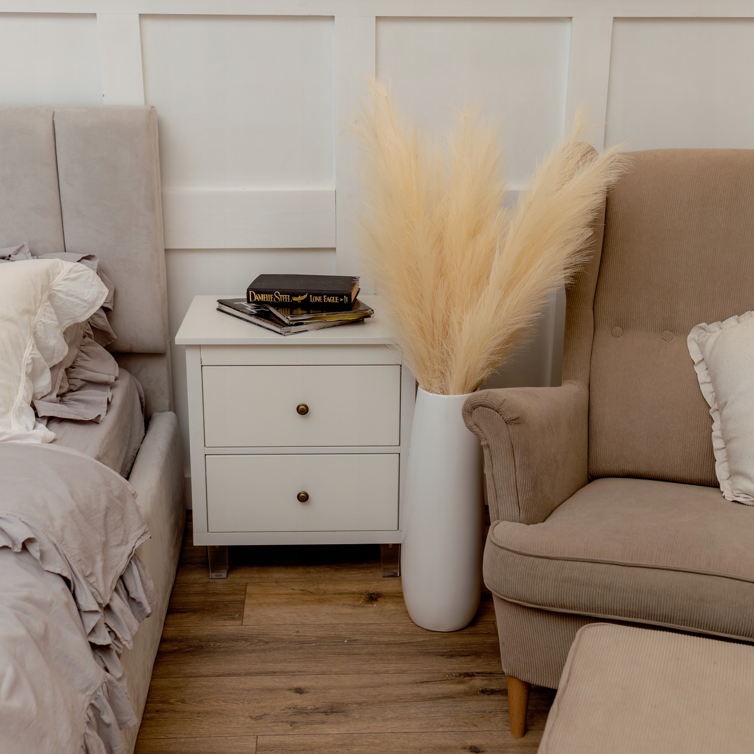 ORNA Sztuczna Trawa Pampasowa Beżowa, XL, 114cm, 3szt Marka ORNA THE SOUL OF YOUR HOME