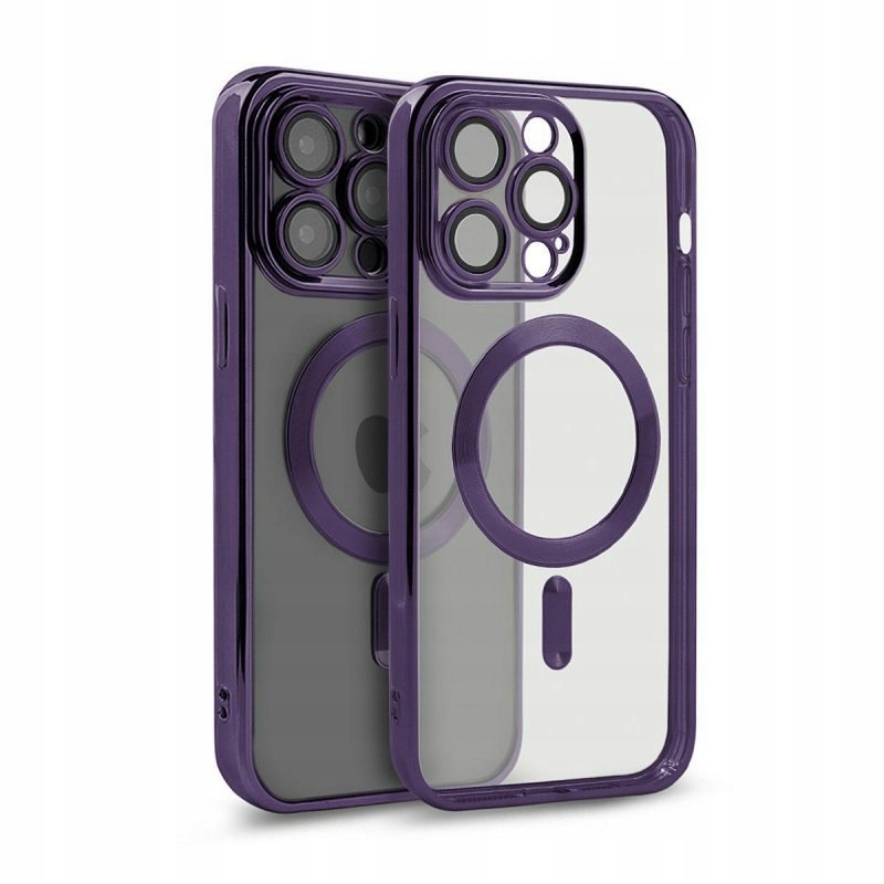 Etui Magshine Magsafe do Apple iPhone 15 Pro fioletowy