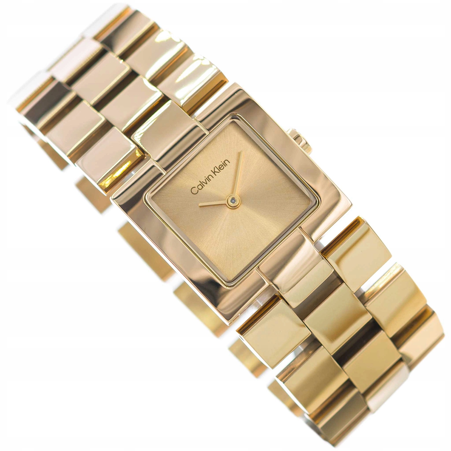 Dámské Hodinky Calvin Klein 25100089 Ck Meridan Zlaté Na Módním Náramku