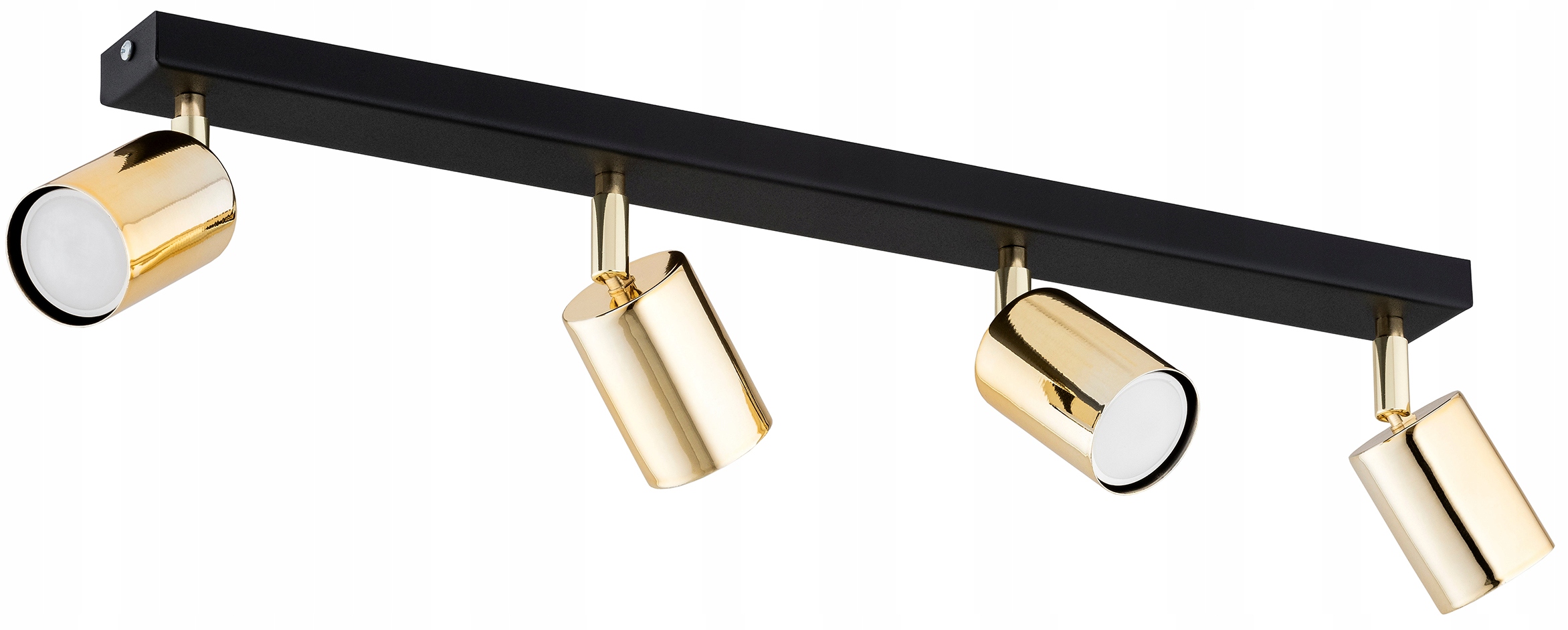 Lampa Sufitowa Żyrandol Plafon Tuby Metal Spot Led GU10 Złota Czarny Biały