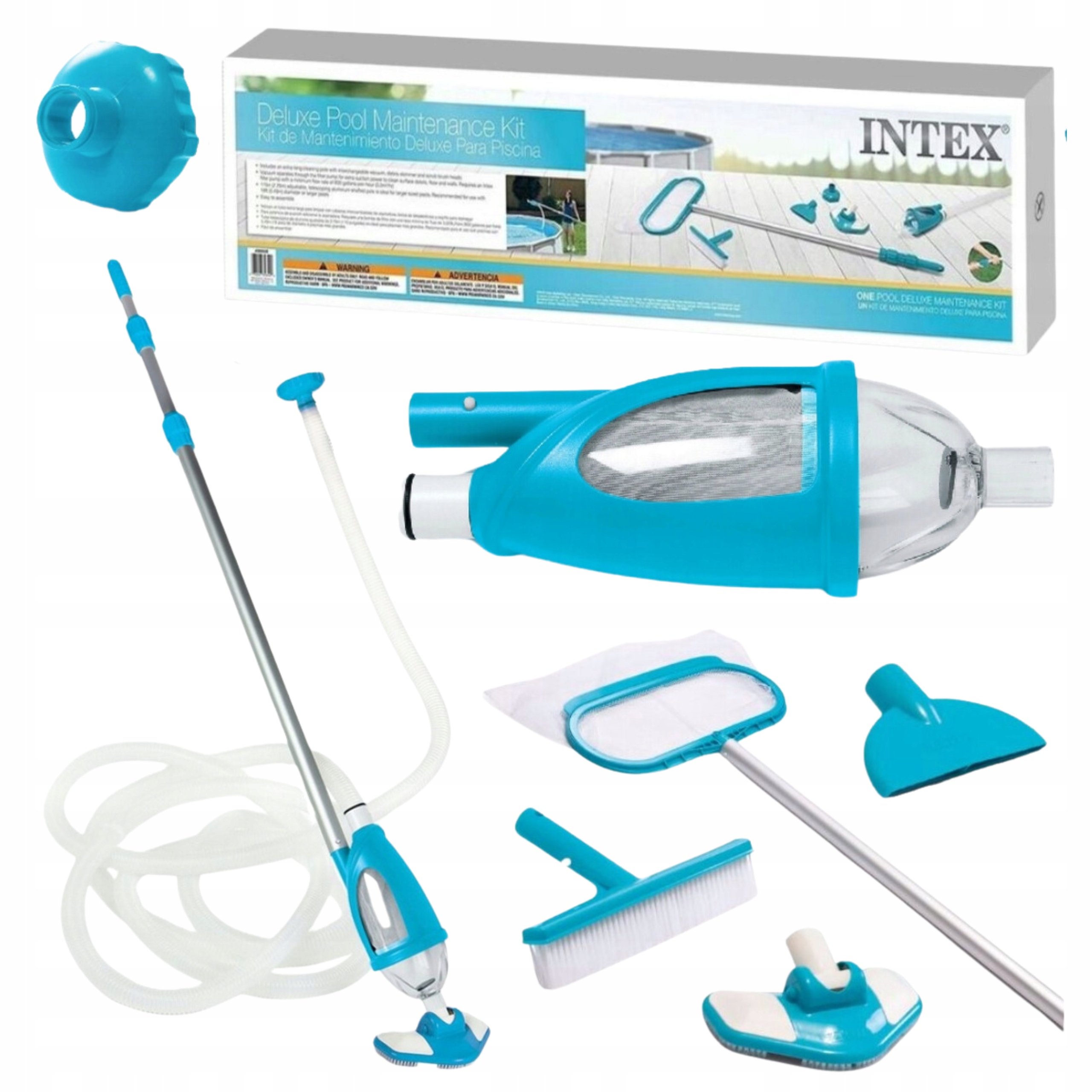 ODKURZACZ DO BASENU BASENOWY INTEX ZESTAW DO CZYSZCZENIA BASENÓW DELUXE EKO