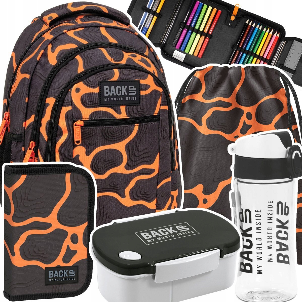 

Zestaw 5el Plecak szkolny młodzieżowy BackUP KL1-3