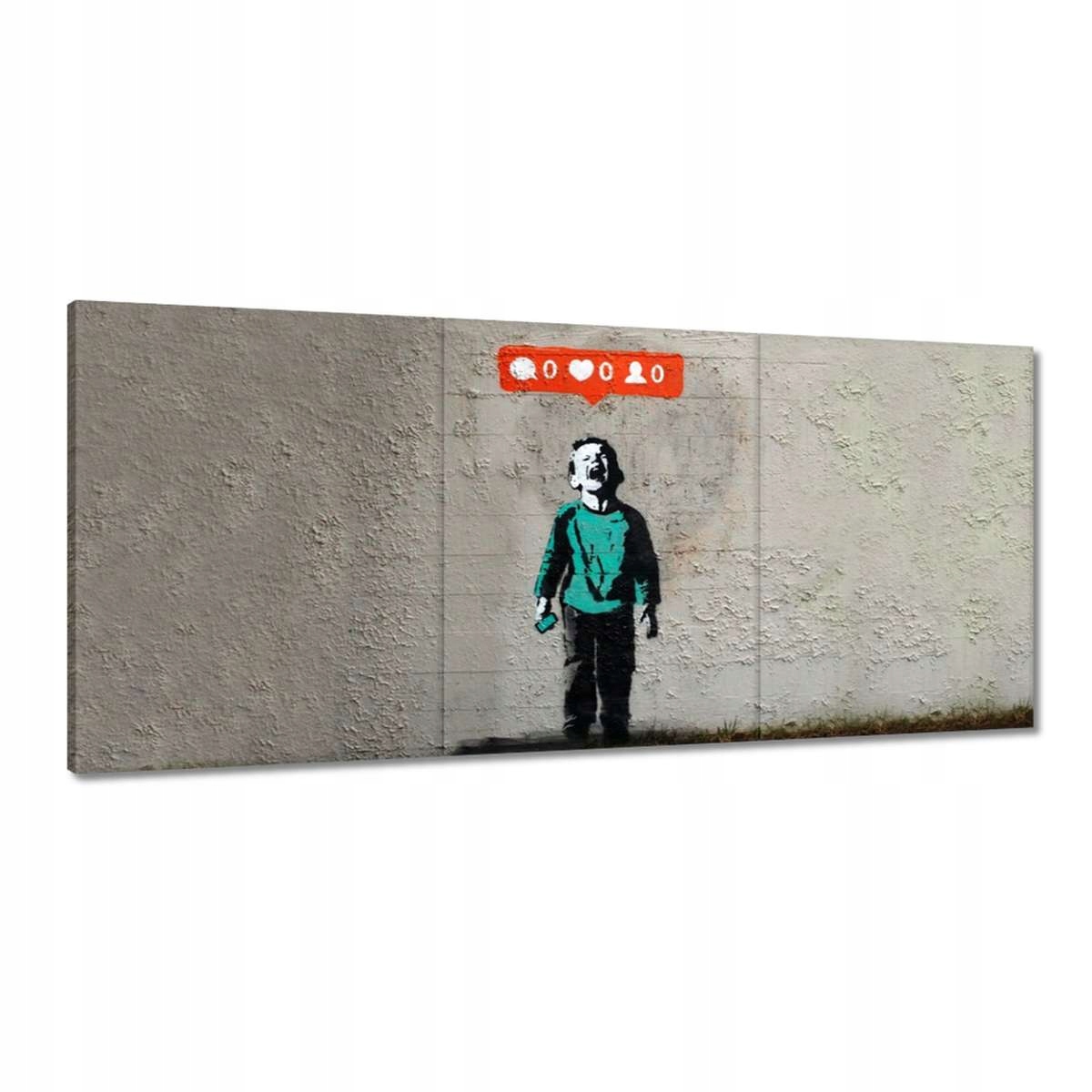Obrazy 150x70 Banksy Zero likeů