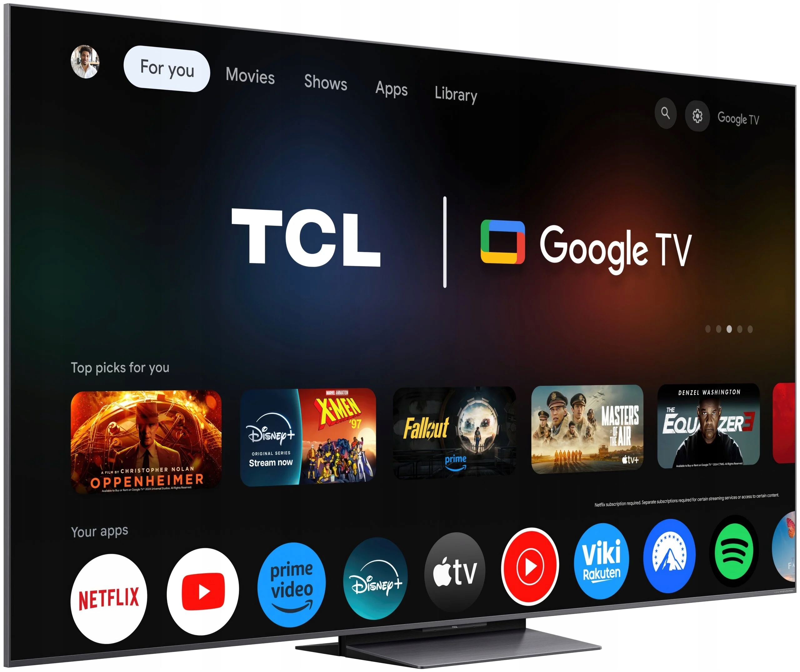 Telewizor TCL 65C8K 65" QD-Mini LED 4K 144 Hz Google TV Dolby Atmos Marka TCL
