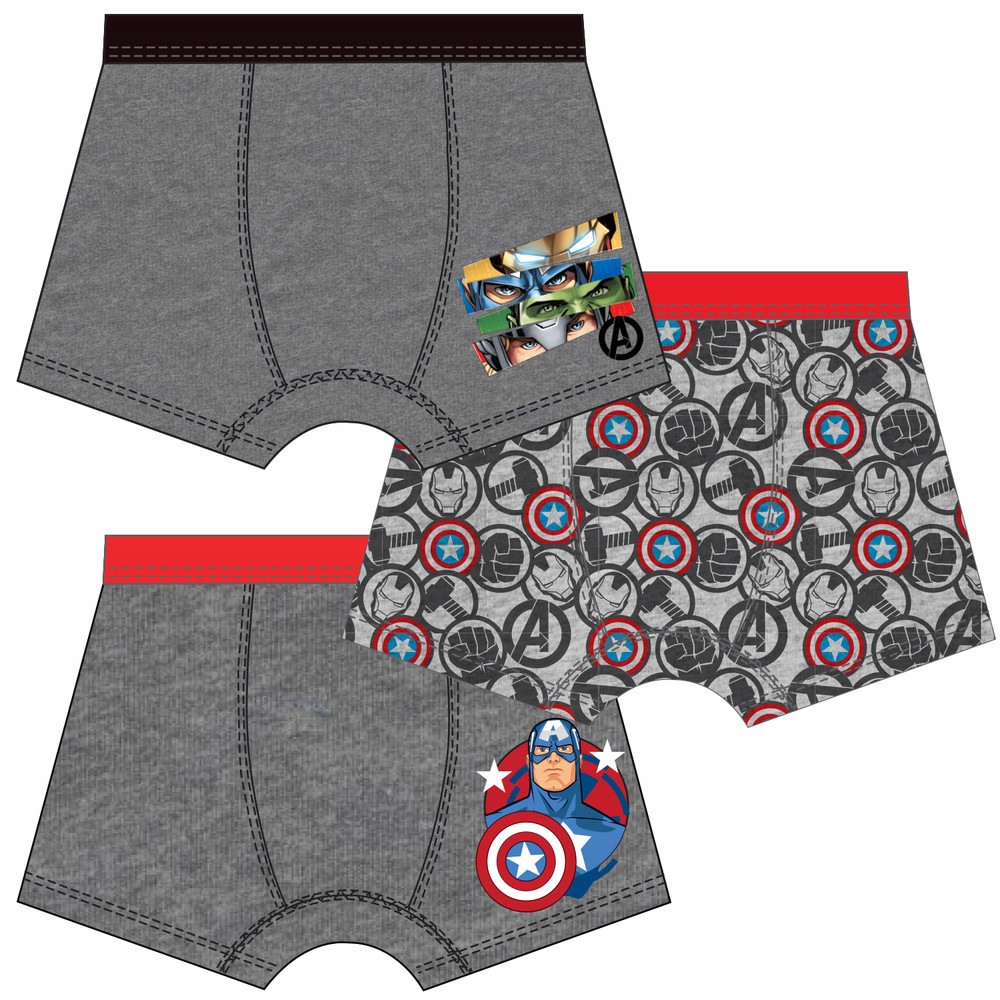 

Bokserki Majtki Avengers licencja*122/128 - 3 pak