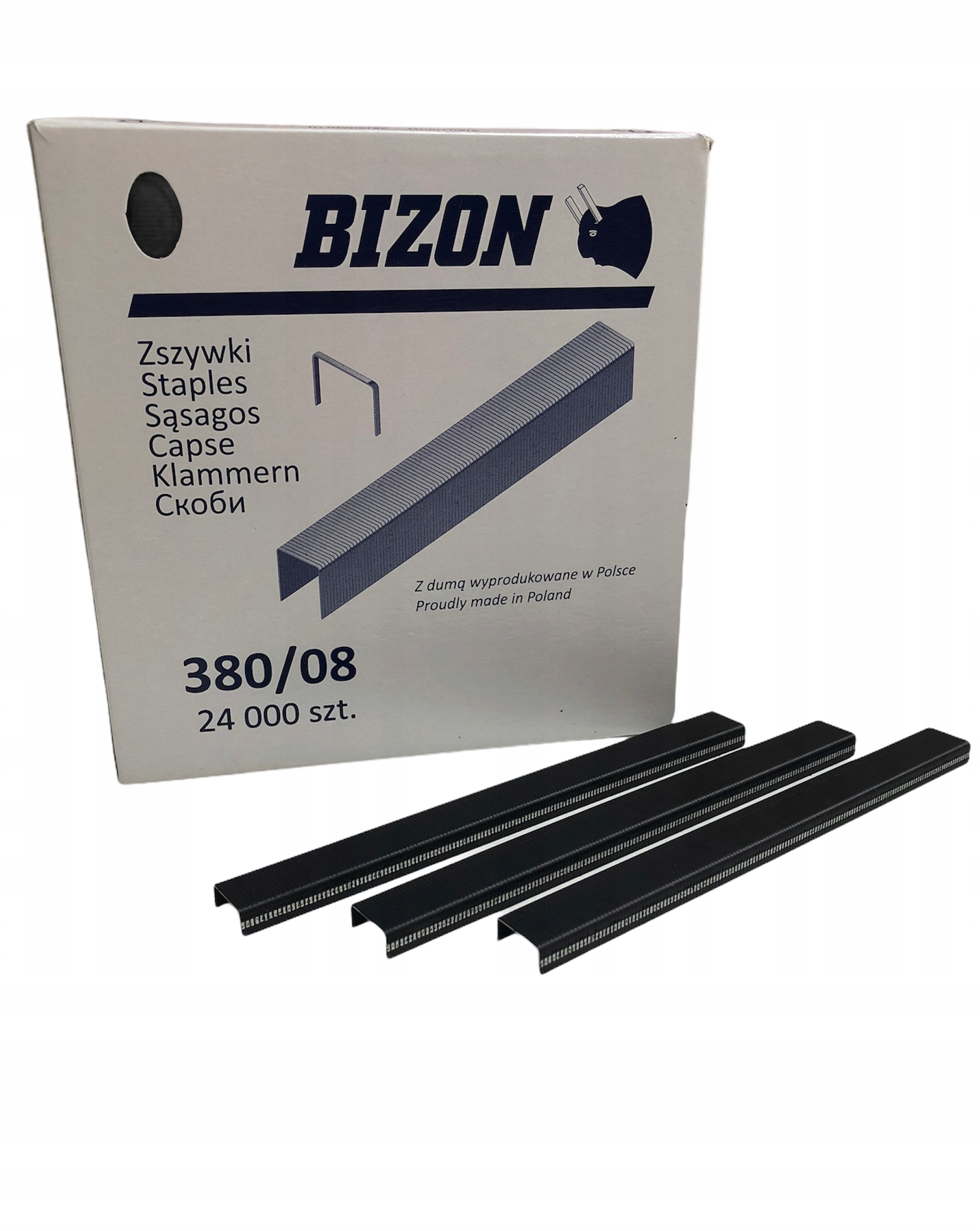 

Zszywki tapicerskie Bizon 380/08 24 000 szt czarne