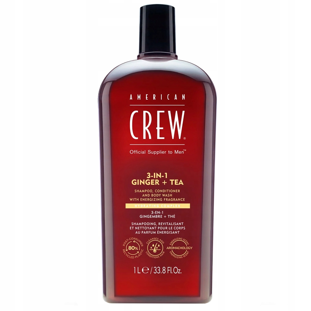 American Crew Classic 3in1 Ginger&tea Šampon Kondicionér Gel Na Vlasy 1000 ml