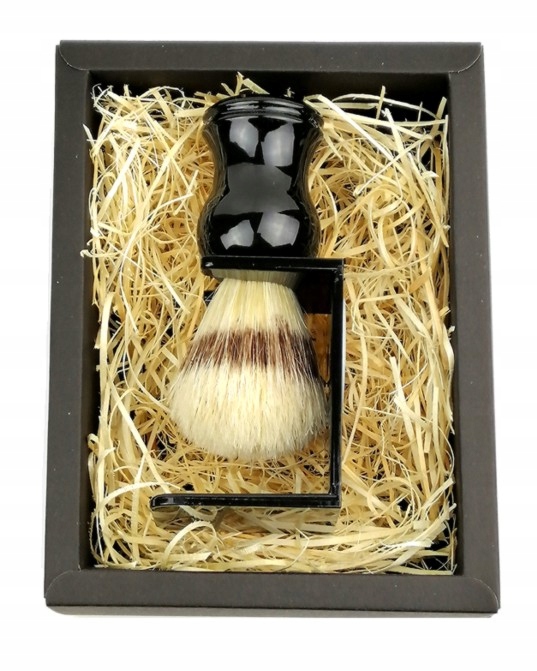 PĘDZEL DO GOLENIA NATULANE WŁOSIE PREMIUM + STOJAK NA PREZENT