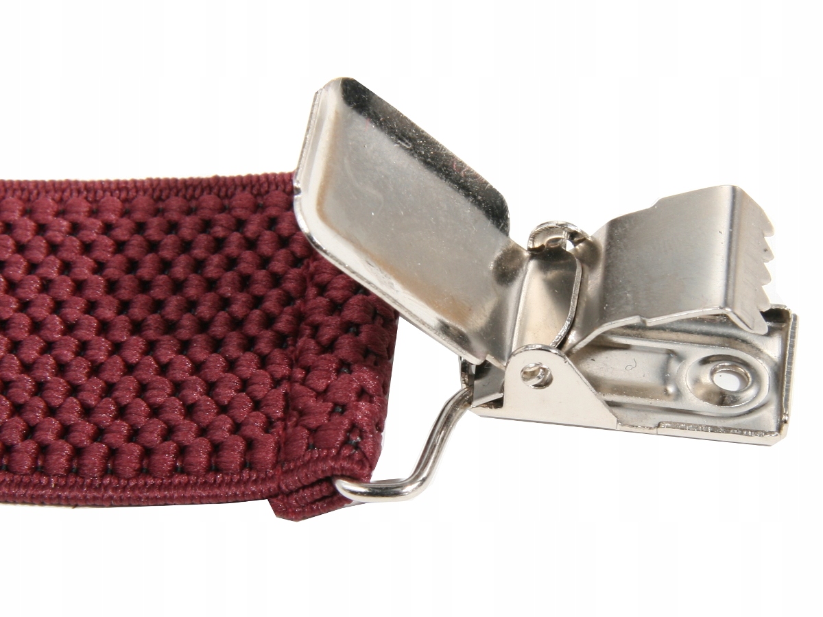 SZELKI MĘSKIE BORDOWE 3,5 CM Materiał dominujący guma