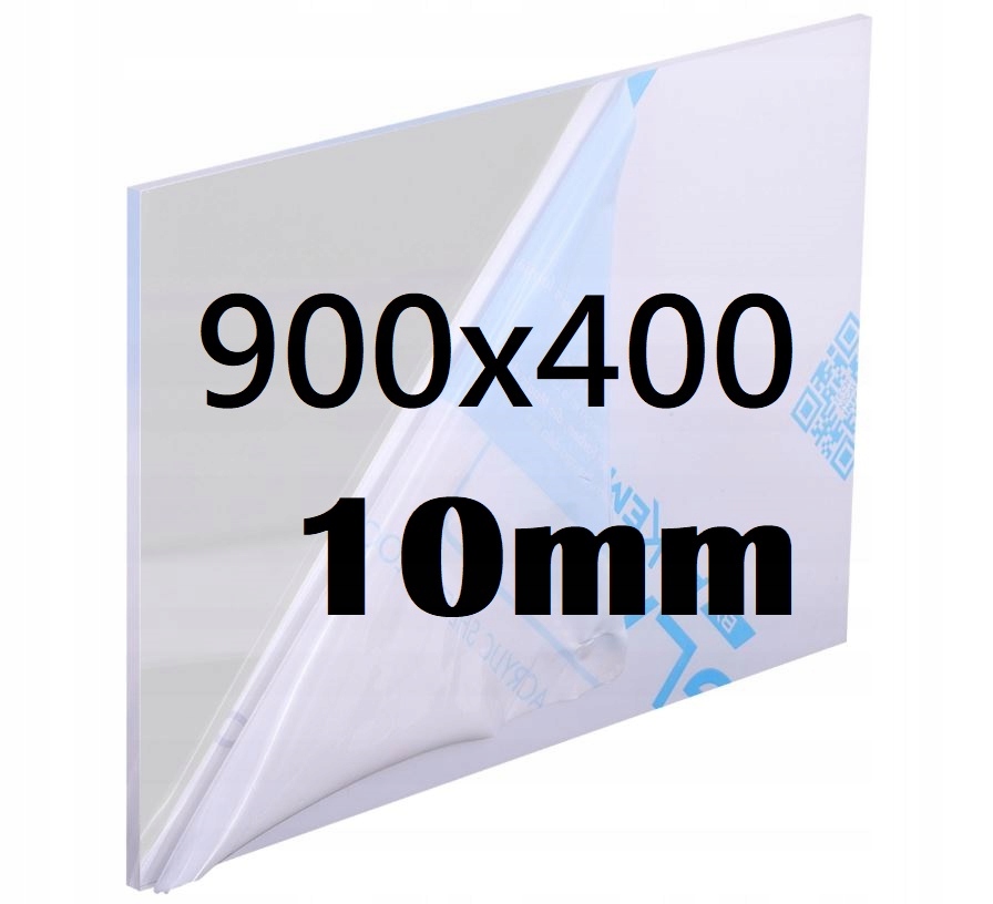 Plexi Plexi Plexi Plexa na míru 90 cm x 40 cm x 10 mm