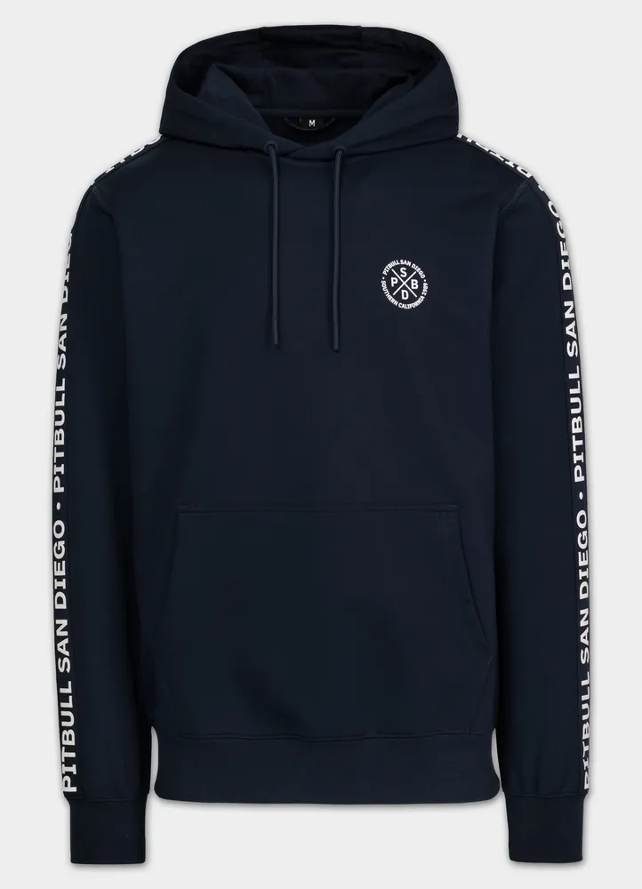 Pánská Mikina s kapucí Pitbull Tape Parker s měkkou vazbou klokanka 3XL