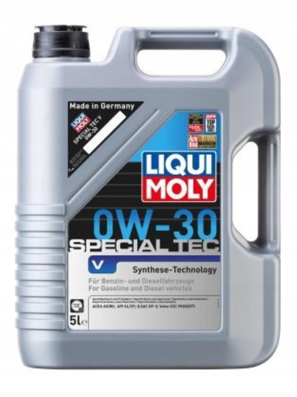 Liqui Moly Oil 0W30 5L Special Tec V Volvo Sl/cf A5/B5 GF-3 VCC 95200377