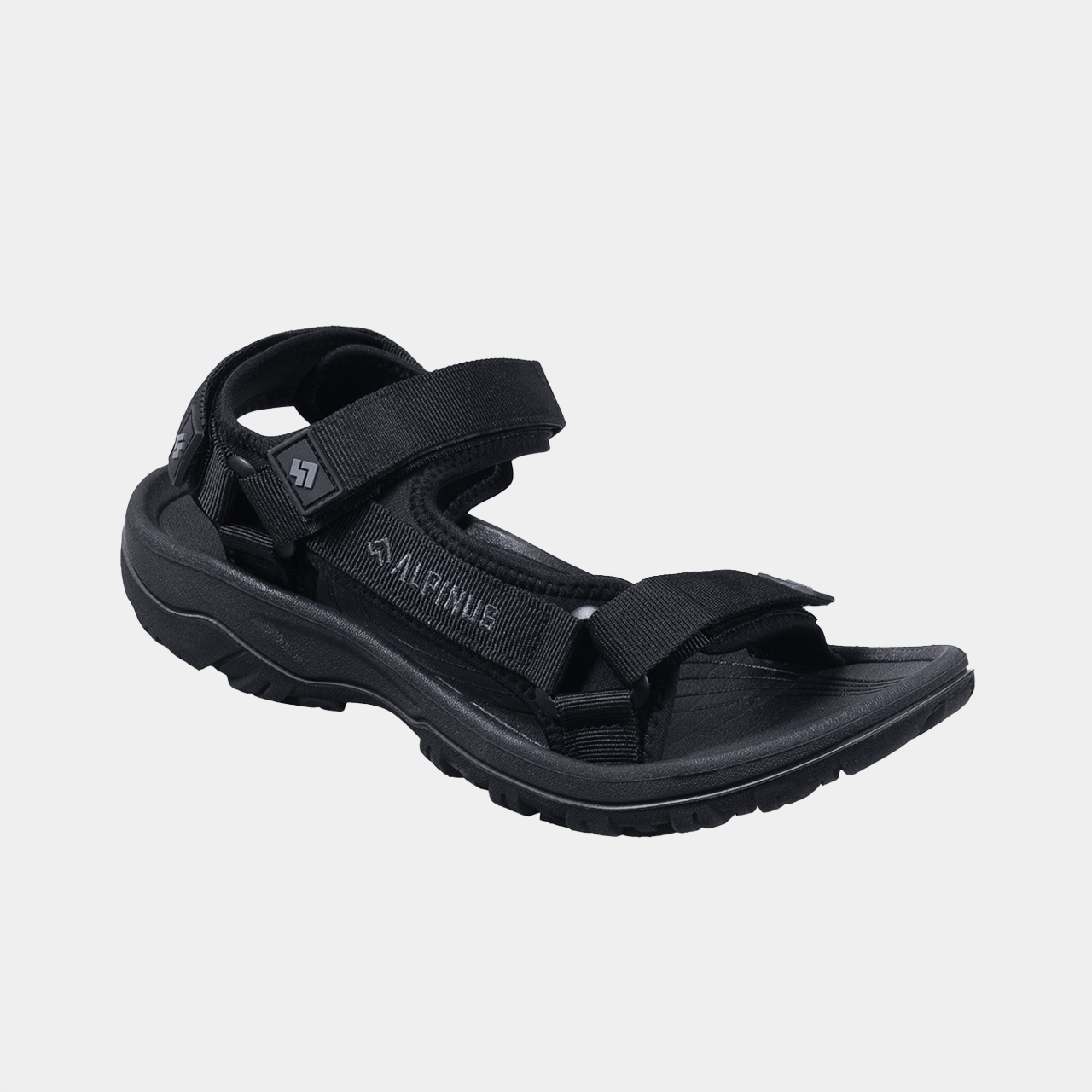 Sandały męskie Alpinus Arelho M czarne trekkingowe, regulowane zapięcie 44