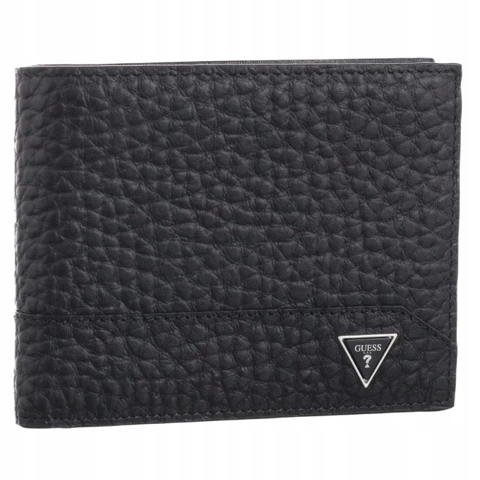 Pánská kožená peněženka Guess Torino Bifold Double Smbagr Black Černá