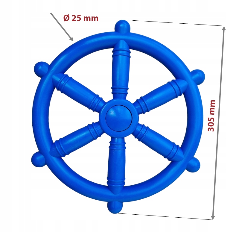 SUN - KOŁO STEROWE STER NA PLAC ZABAW NIEBIESKI BU Marka MK-PLAST