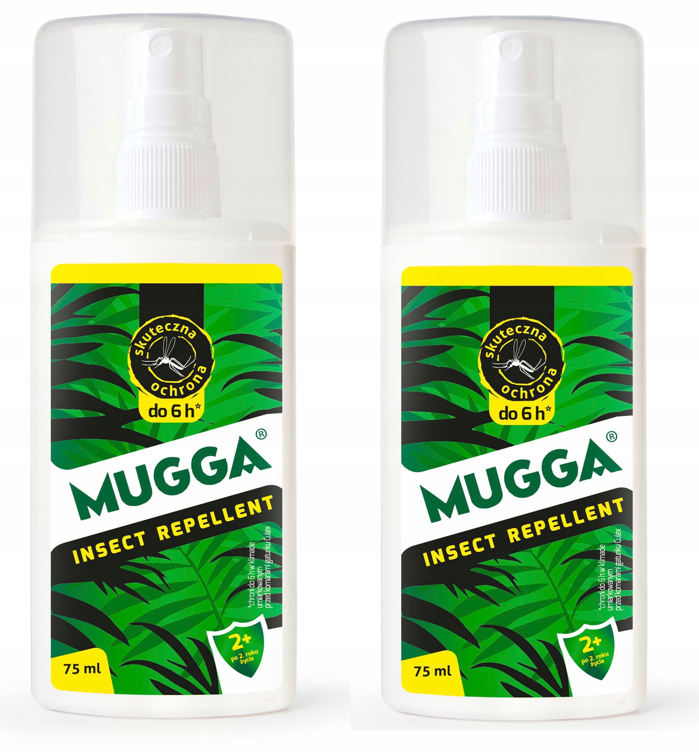 2x Mugga 75ml spray na kleszcze komary dla dzieci