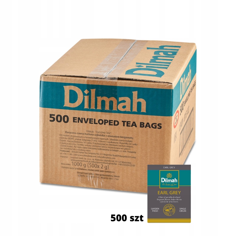 Levně Dilmah Čaj Černý Earl Grey 500 sáčků