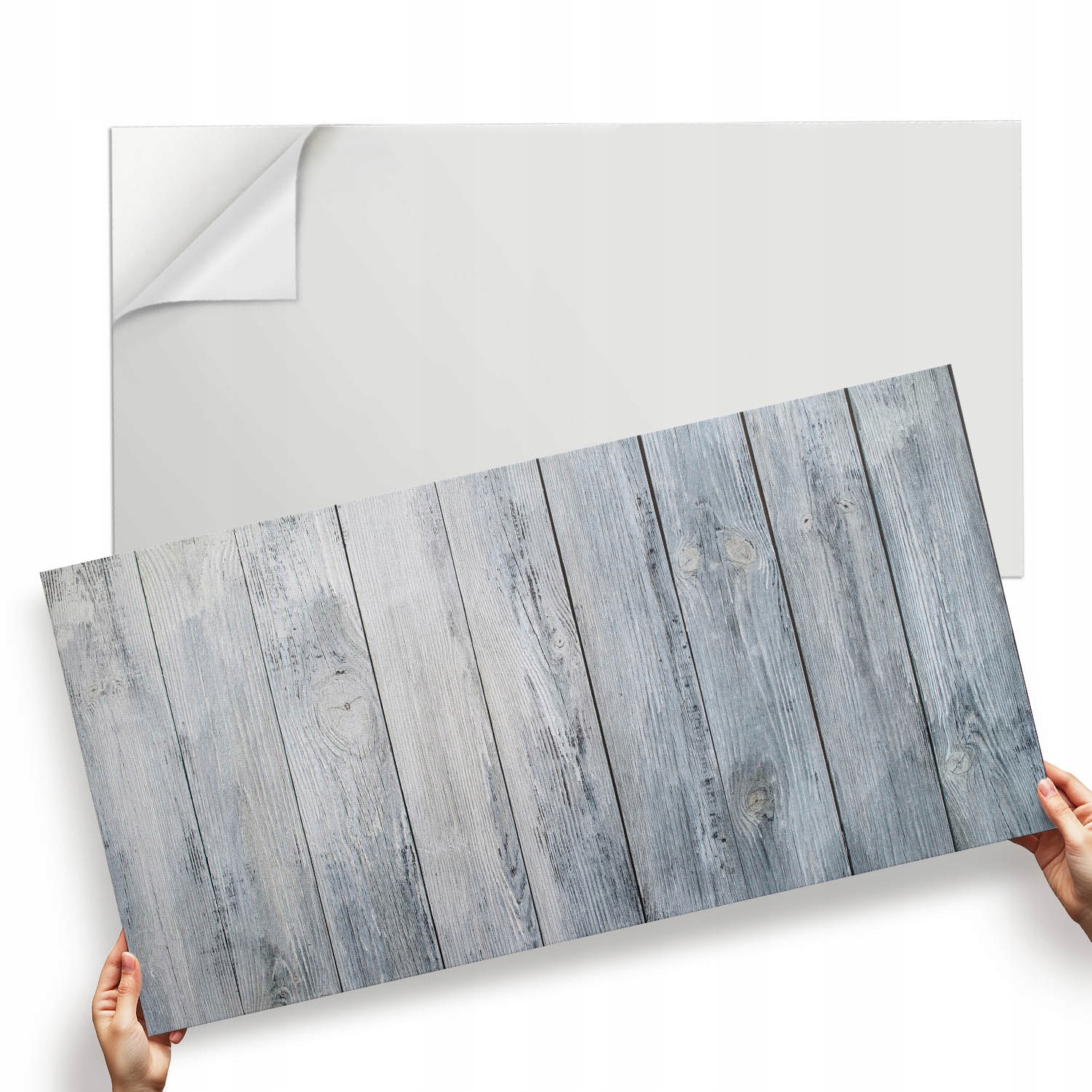 Dekorativní vinylový panel Geometrie dřeva ve stylovém designu 120 x 60 cm