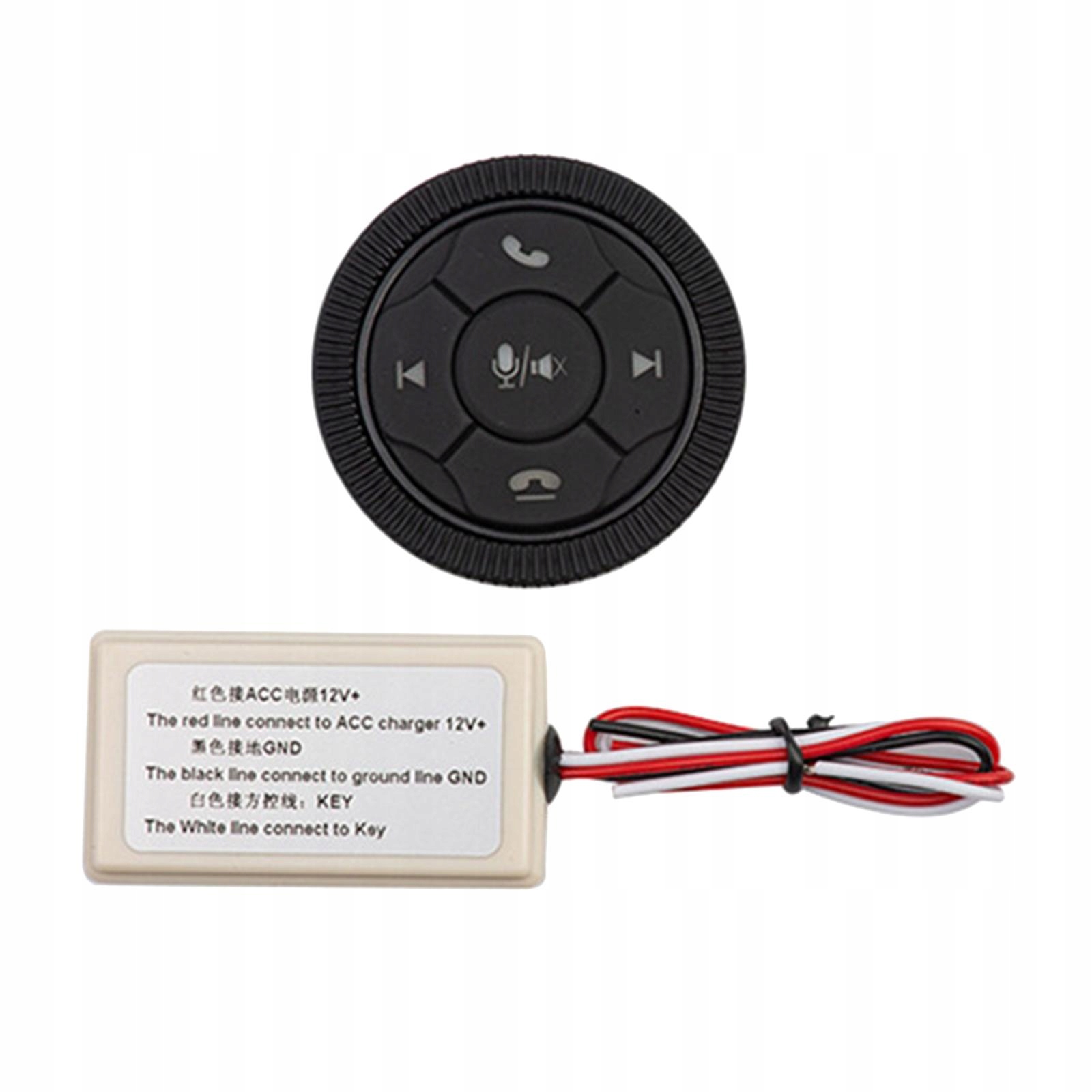 Universal Wireless Bluetooth for iOS Car Black Marka bez marki