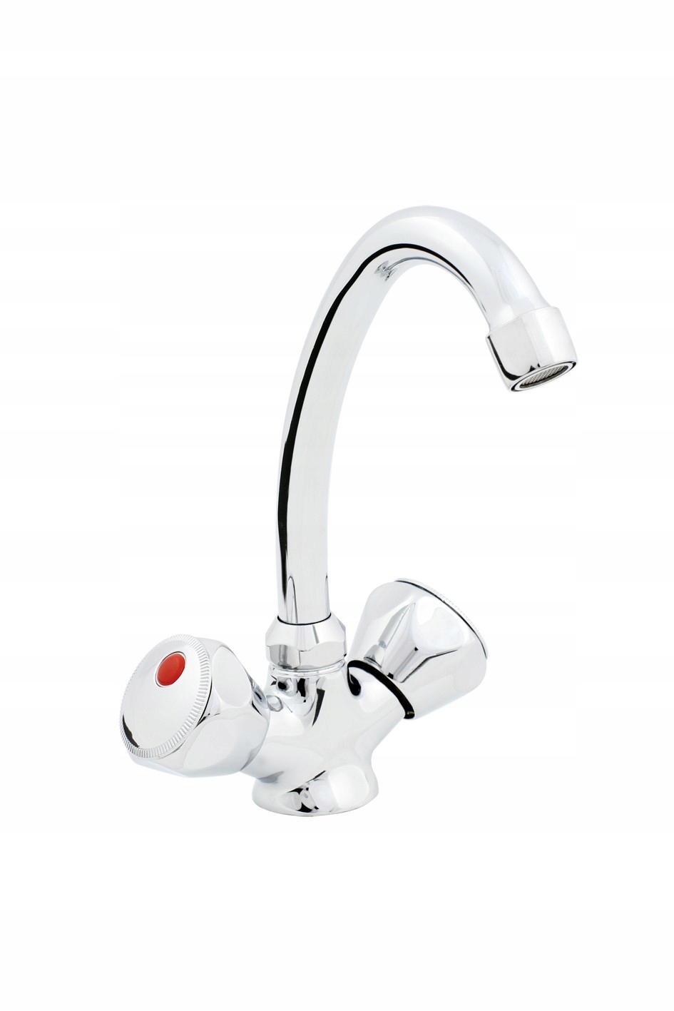 Aqbau Standard stojánková umyvadlová baterie Otočný výtokové ramínko mosaz chrom