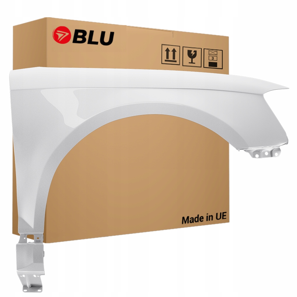 Blu Blatník Audi A3 8P lift LS9R pravý bílý 08-12 přední