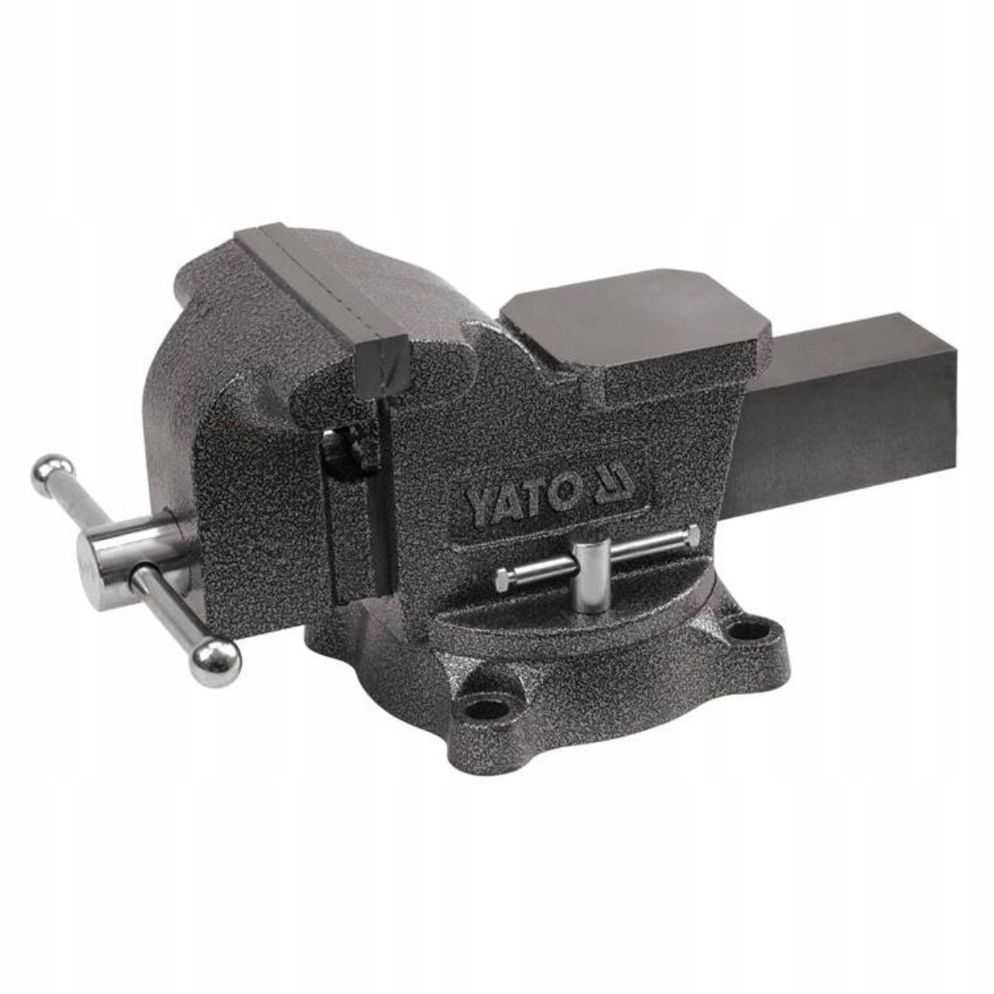 Zámečnický Svěrák Otočný Litinový Yato 125 MM Ocelové Čelisti 10 Kg