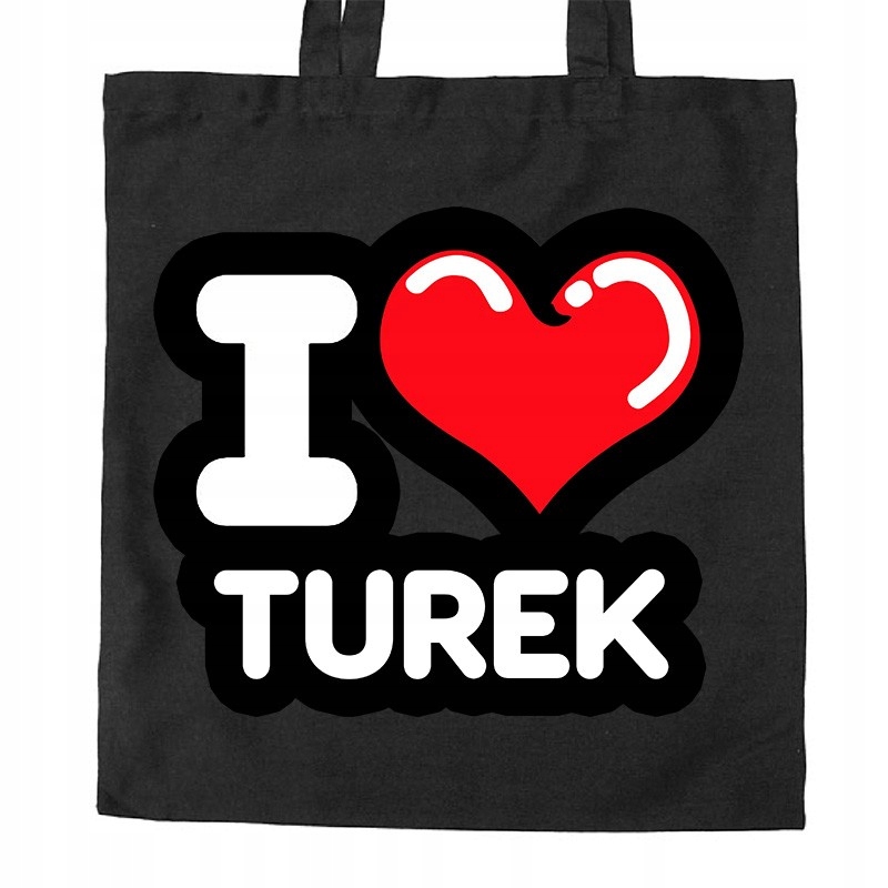 torba czarna kocham Turek
