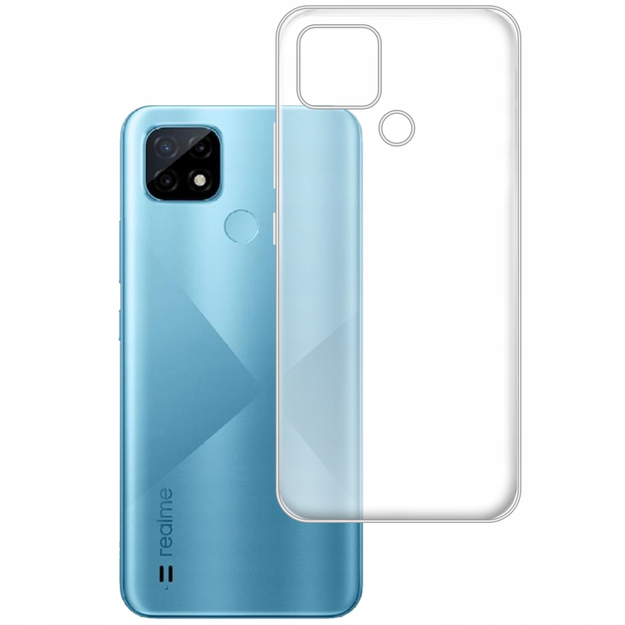 

Etui do Realme C21 gumowe Slim Clear View