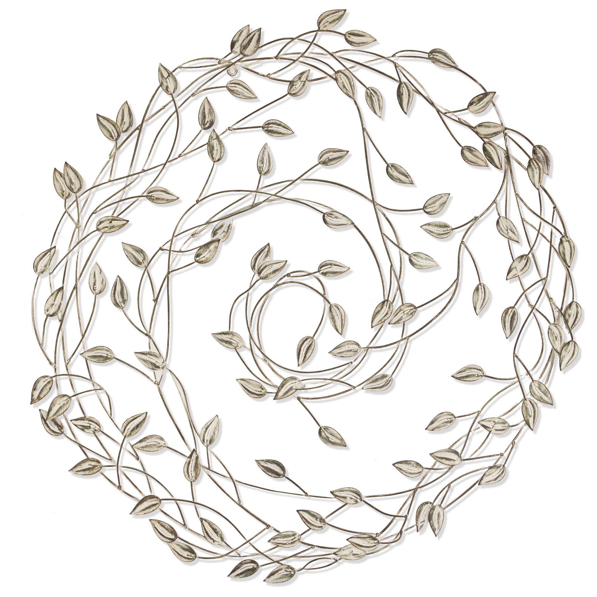 DEKORACJA ŚCIENNA LIŚCIE BLUSZCZ METAL 64x64cm 109748