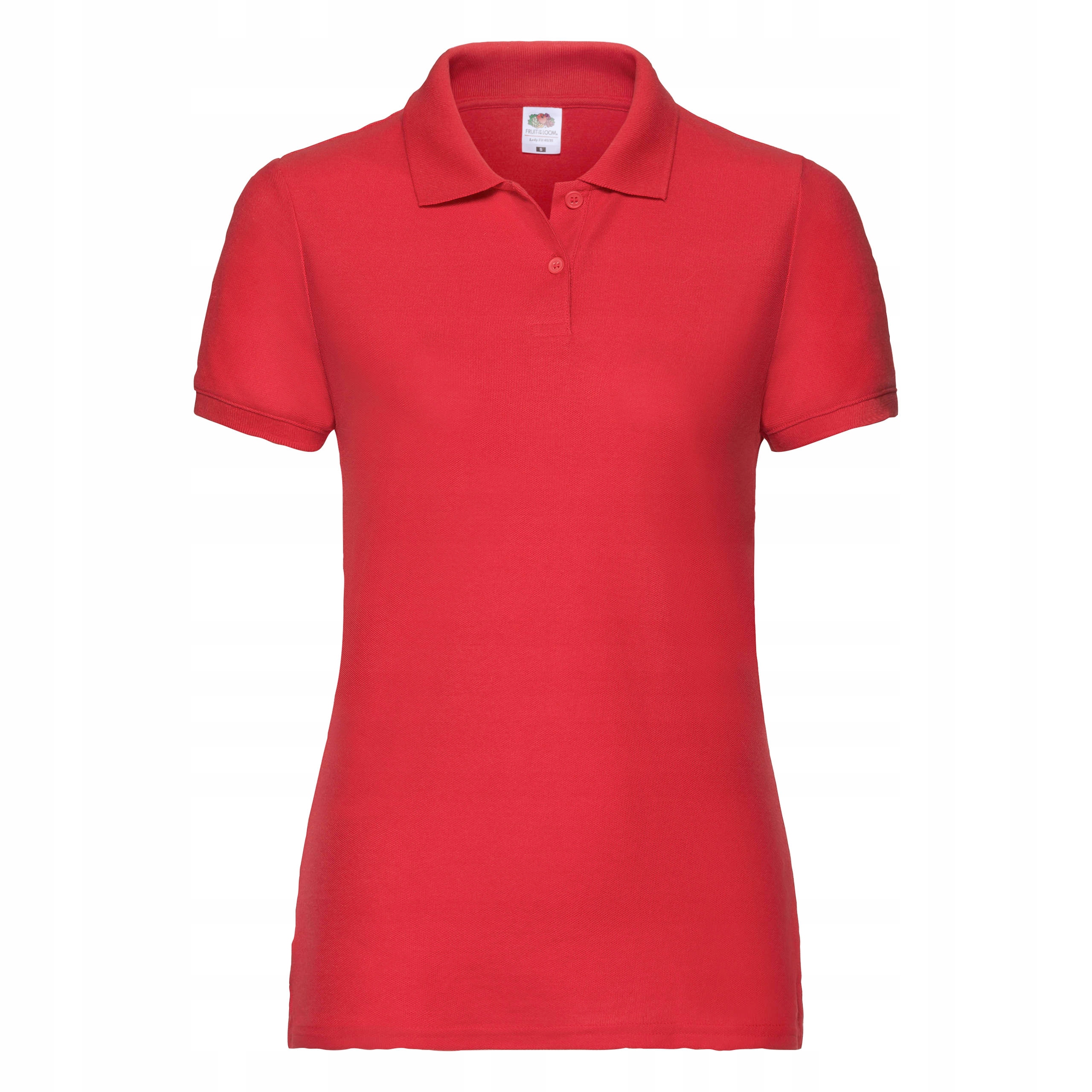 KOSZULKA POLO DAMSKA FRUIT OF THE LOOM Red S Cechy dodatkowe brak