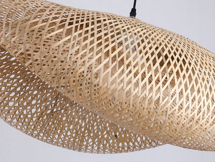 LAMPA WISZĄCA PLECIONA BAMBUS NATURAL BOHO DREWNO Kolekcja APP880-CP