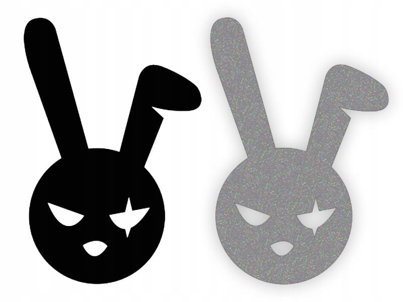 BAD RABBIT - Naklejka na samochód na auto - ODBLAS