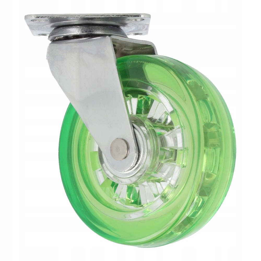 

Kółko meblowe kauczuk fi75 zielone