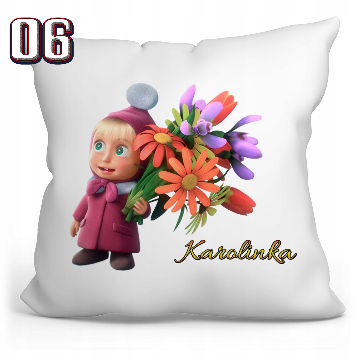 PODUSZKA MASZA I NIEDŹWIEDŹ + IMIĘ Typ poduszka