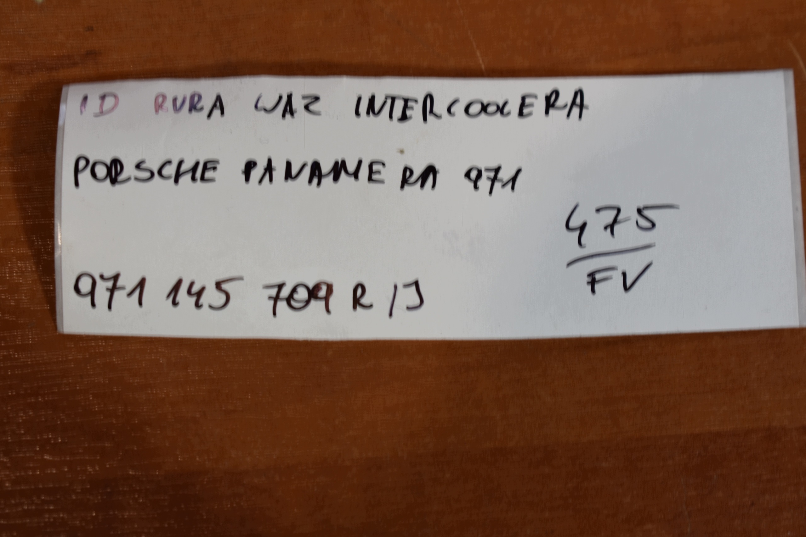 ideální stav trouba hadice intercoolera PORSCHE PANAMERA 971 1