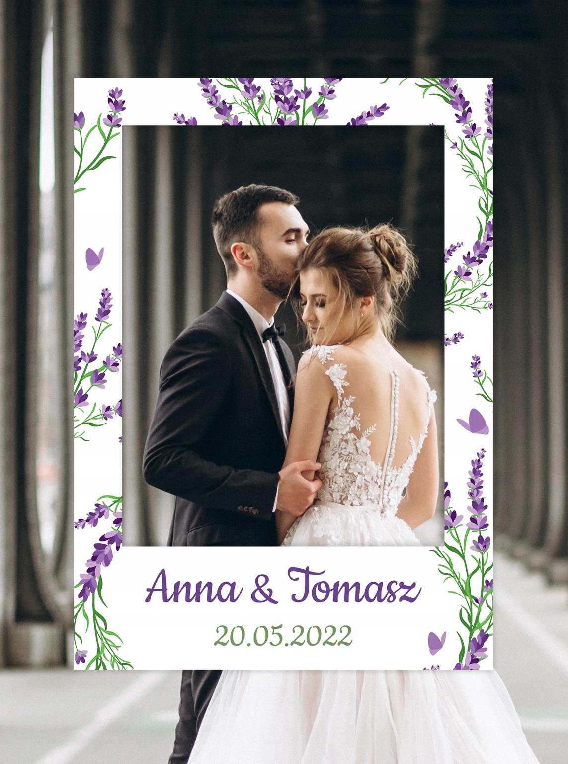 

Foto ramka do zdjęć Lawenda z lawendą fotoramka