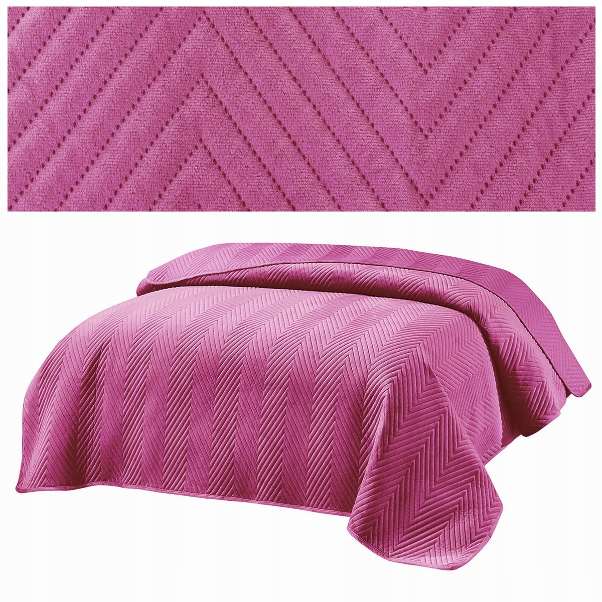 Přehoz 220x240 lisovaný velurový Dekorativní na postel Marieta 10