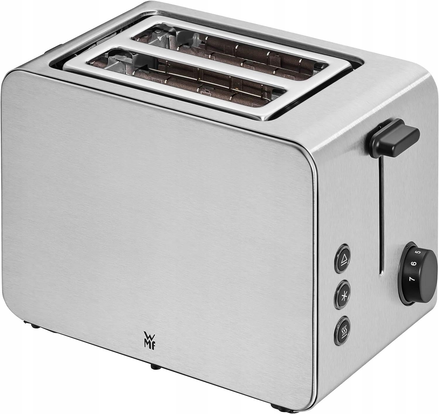 Wmf Stelio Toustovač 2 plátky Ohřívač rohlíků Bagel 7 stupňů 900 W Ocel Nier.