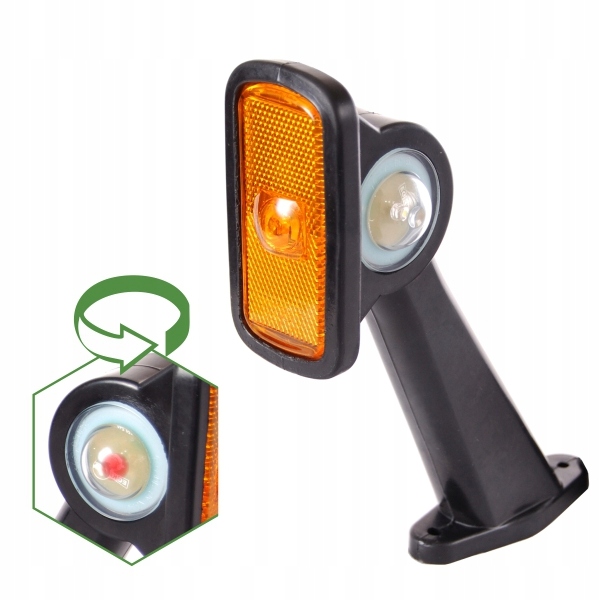 LAMPA LED OBRYS BIAŁO-CZERWONO-ŻÓŁTA LEWA 12/24 V