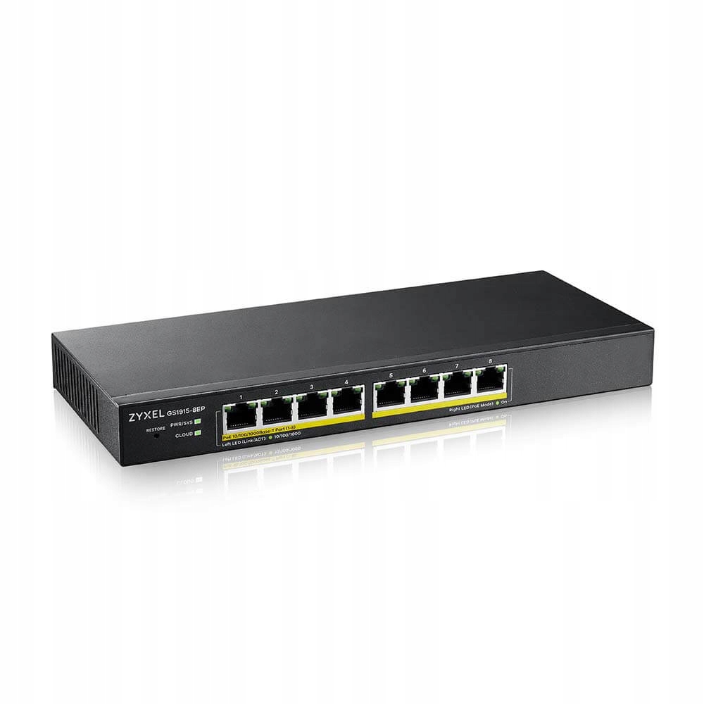 Riaditeľný prepínač Zyxel GS1915-8EP-EU0101F