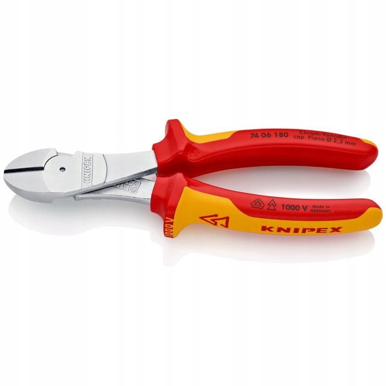 

Knipex 74 06 180 Szczypce tnące boczne długie Vde