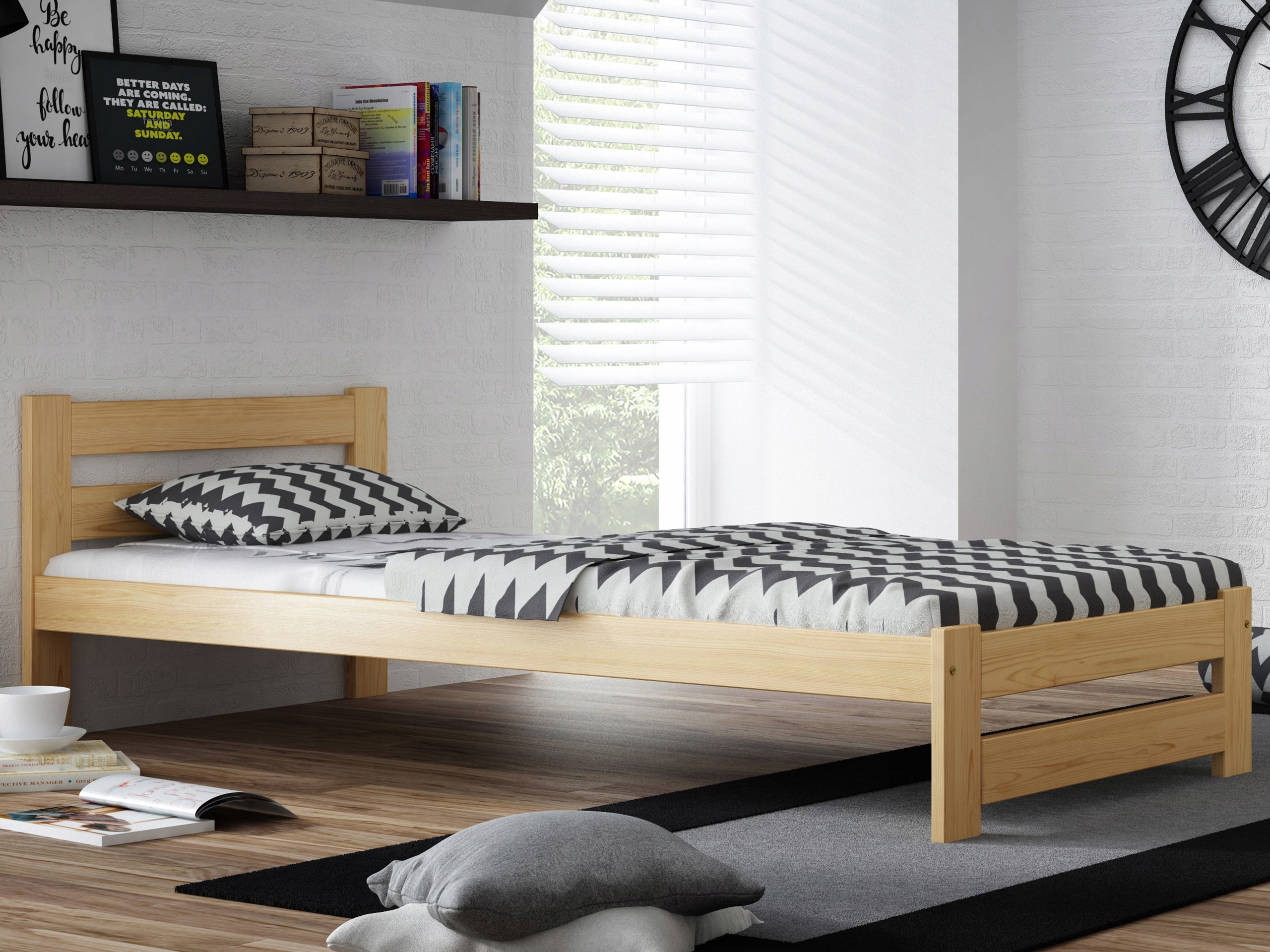 

Ekologiczne Łóżko Kada 90x200 Stelaż Eco