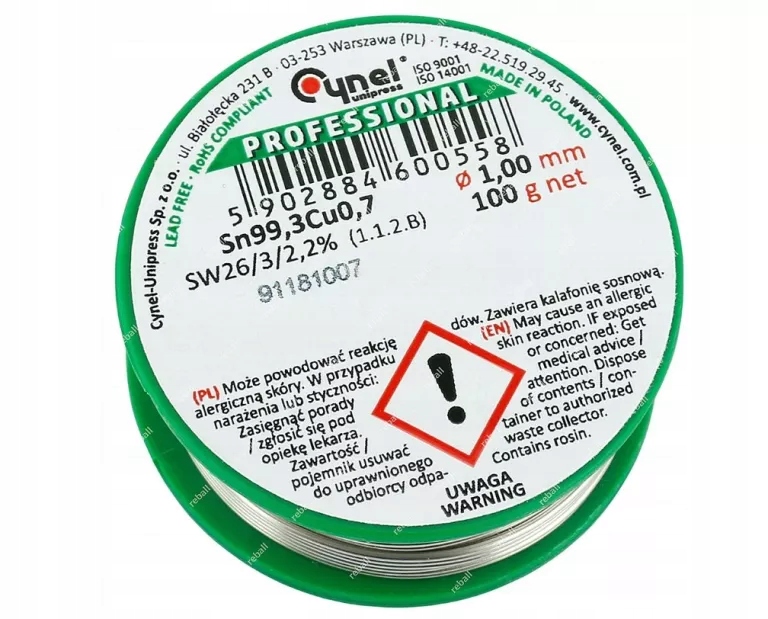 Олово Cynel 1 мм 100 г